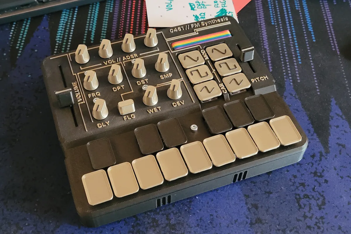Top view of the Daisy FM synth