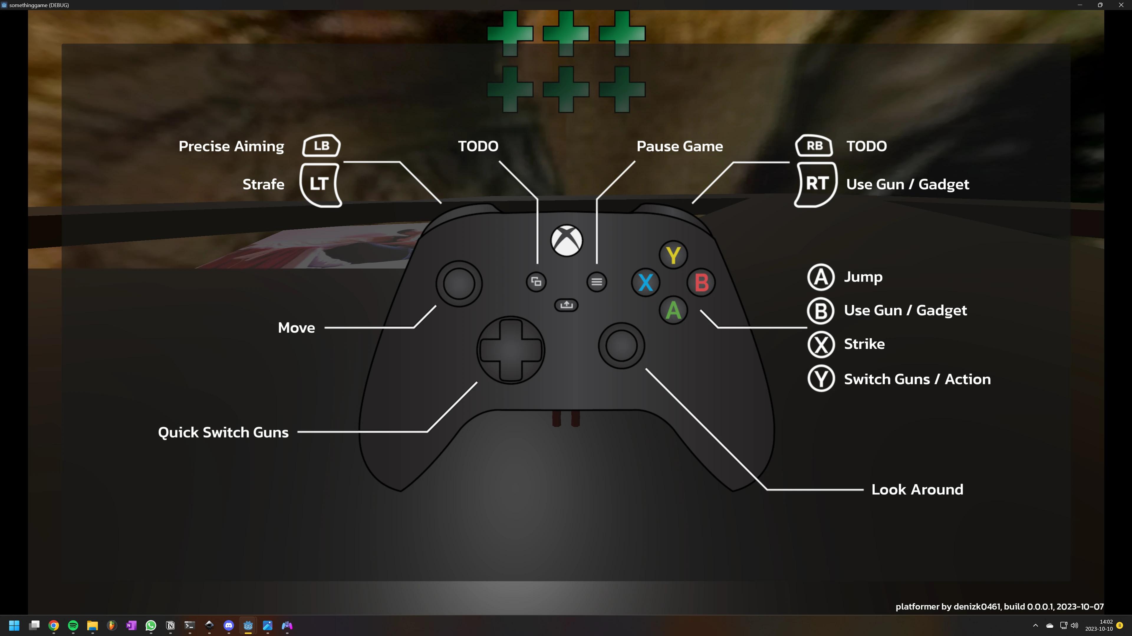 Controls screen displaying an Xbox Series controller