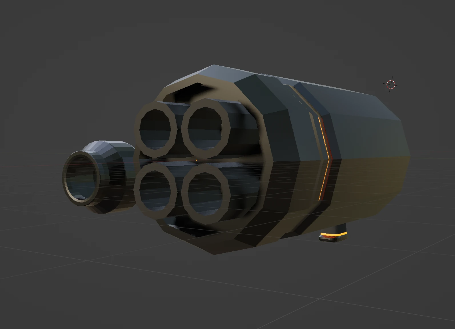 N5 Cannon Body next to the N5 Blaster