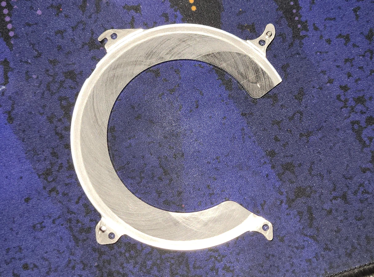 C-shaped hard drive component