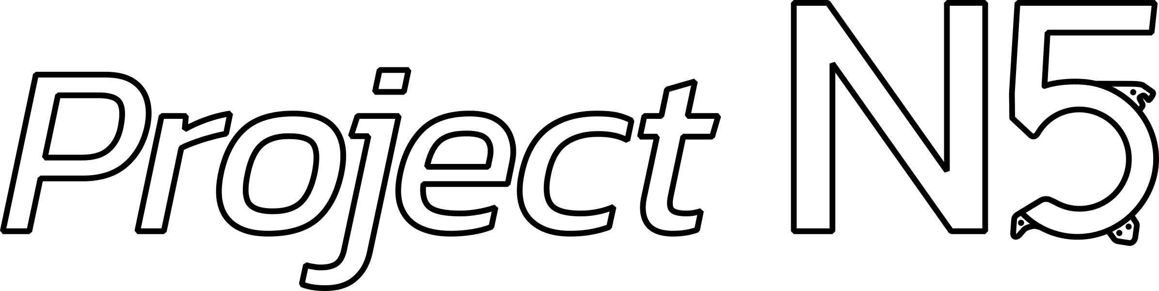 Outlined Project N5 logo
