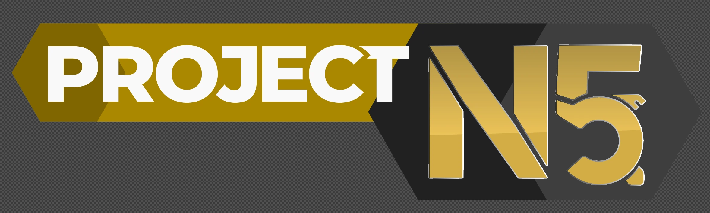 Project N5 logo with golden letters