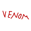 The words 'VENOM' as an icon for the weapon of that name